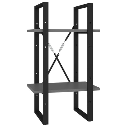 5-Tier Book Cabinet Grey 40x30x175 cm Engineered Wood