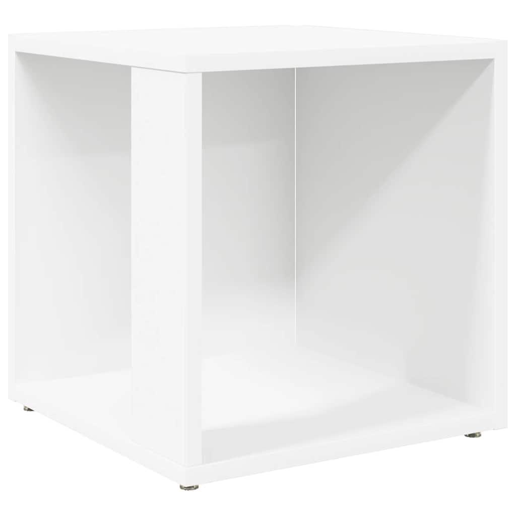 Side Table White 33x33x34.5 cm Engineered Wood