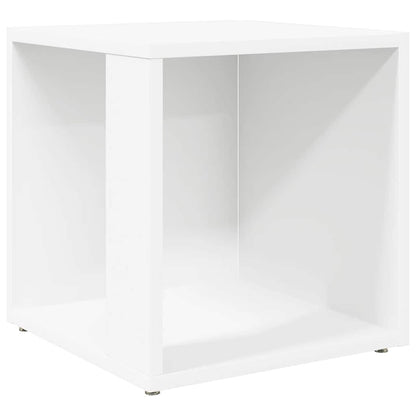 Side Table White 33x33x34.5 cm Engineered Wood