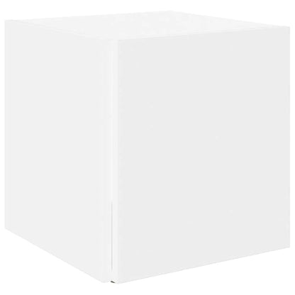 Side Table White 33x33x34.5 cm Engineered Wood