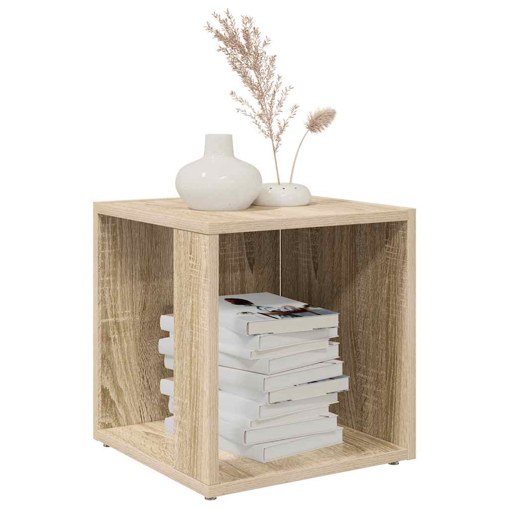 809011 vidaXL Side Table Sonoma Oak 33x33x34,5 cm Engineered Wood