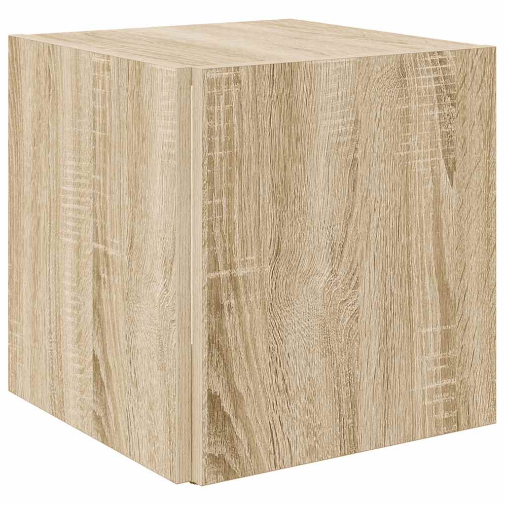 809011 vidaXL Side Table Sonoma Oak 33x33x34,5 cm Engineered Wood