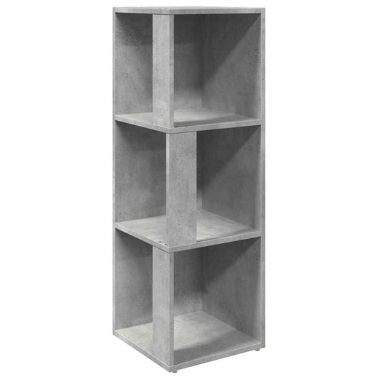 809030 vidaXL Corner Cabinet Concrete Grey 33x33x100 cm Engineered Wood