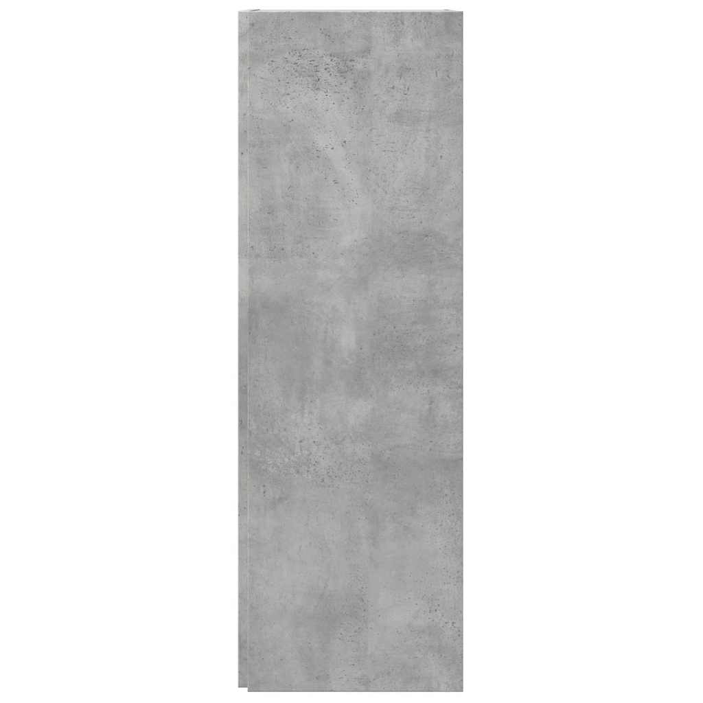 Corner Cabinet Concrete Grey 33x33x100 cm Engineered Wood