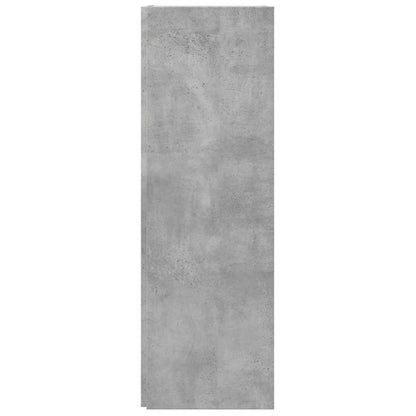 Corner Cabinet Concrete Grey 33x33x100 cm Engineered Wood