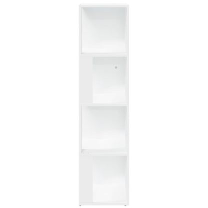 809035 vidaXL Corner Cabinet White 33x33x132 cm Engineered Wood