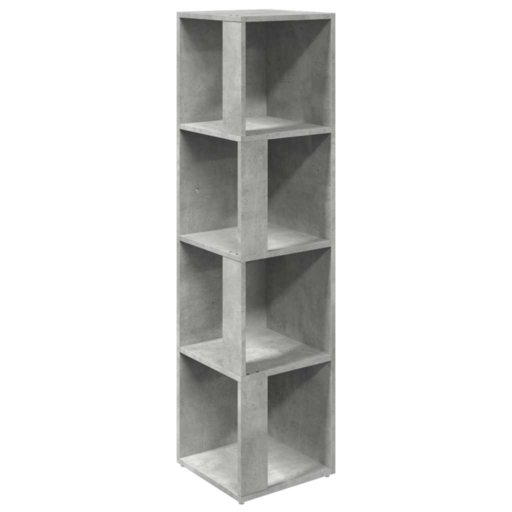 809039 vidaXL Corner Cabinet Concrete Grey 33x33x132 cm Engineered Wood