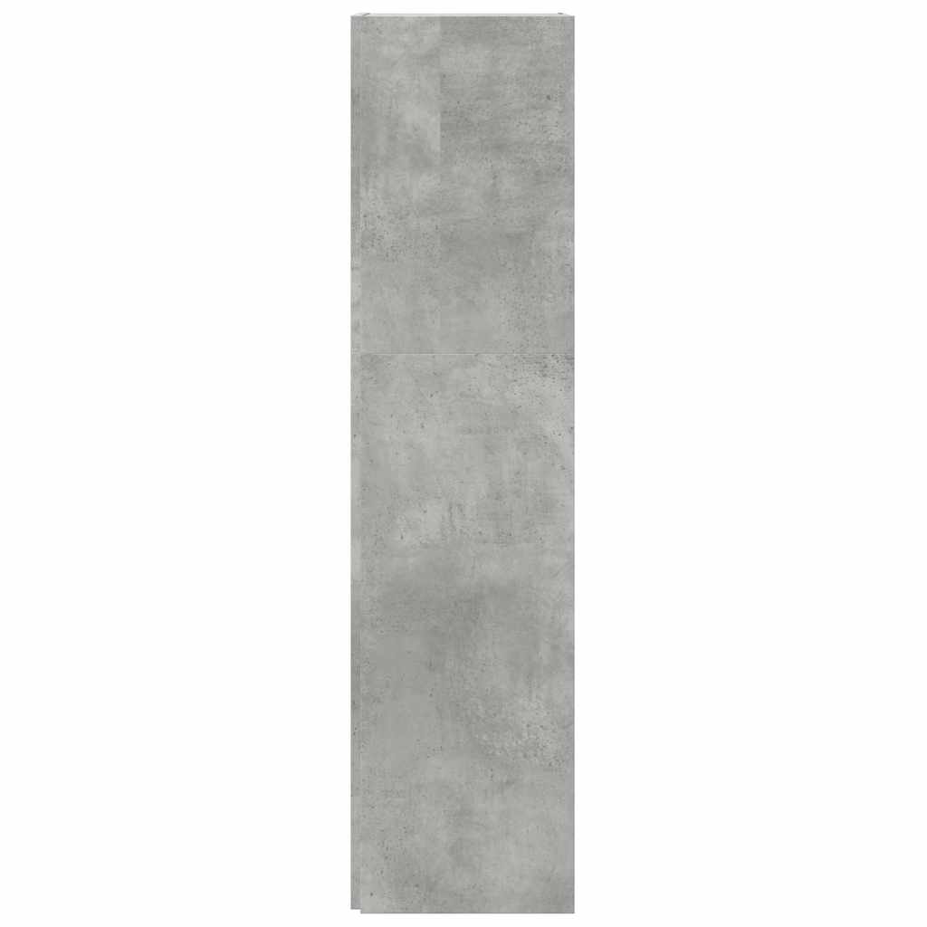 809039 vidaXL Corner Cabinet Concrete Grey 33x33x132 cm Engineered Wood