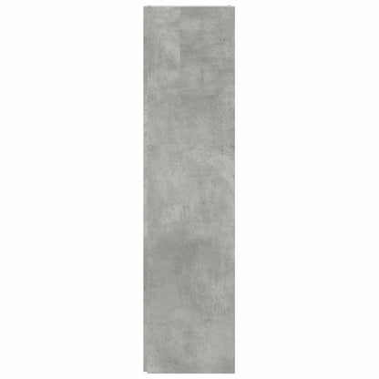 809039 vidaXL Corner Cabinet Concrete Grey 33x33x132 cm Engineered Wood