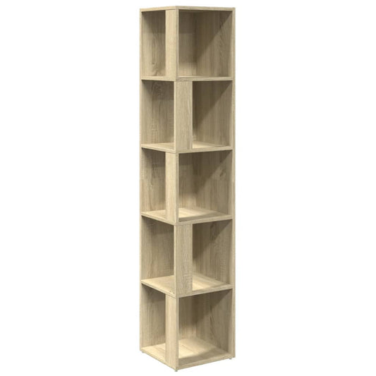 809047 vidaXL Corner Cabinet Sonoma Oak 33x33x164,5 cm Engineered Wood