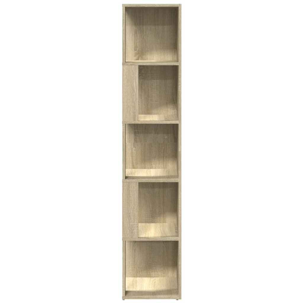 809047 vidaXL Corner Cabinet Sonoma Oak 33x33x164,5 cm Engineered Wood