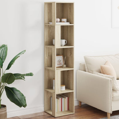 809047 vidaXL Corner Cabinet Sonoma Oak 33x33x164,5 cm Engineered Wood