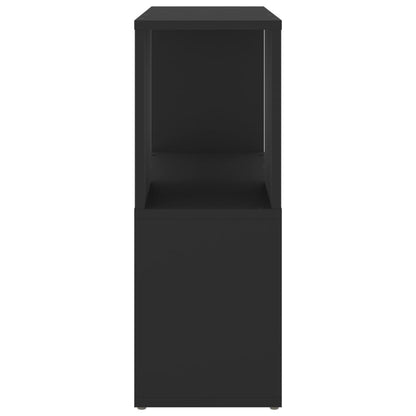 Book Cabinet Black 60x24x63 cm Engineered Wood
