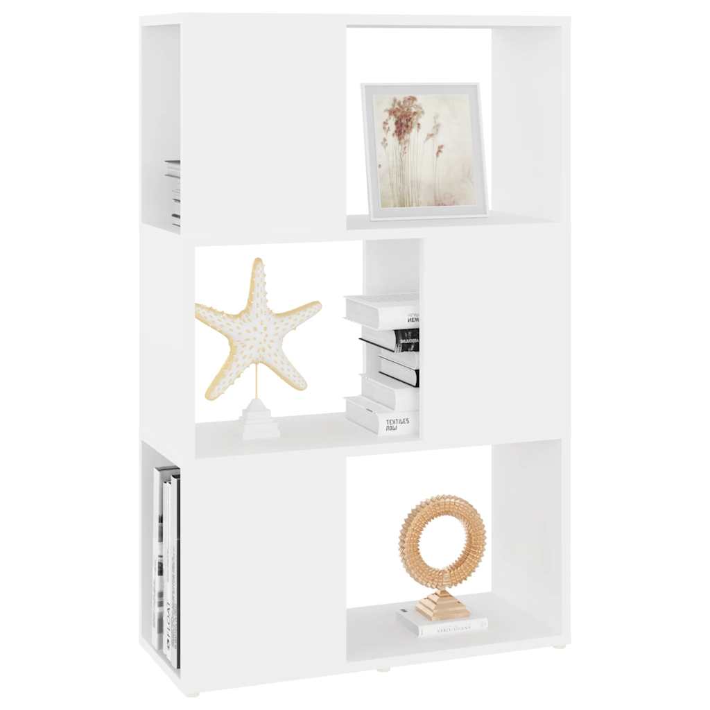 Book Cabinet Room Divider White 60x24x94 cm Engineered Wood