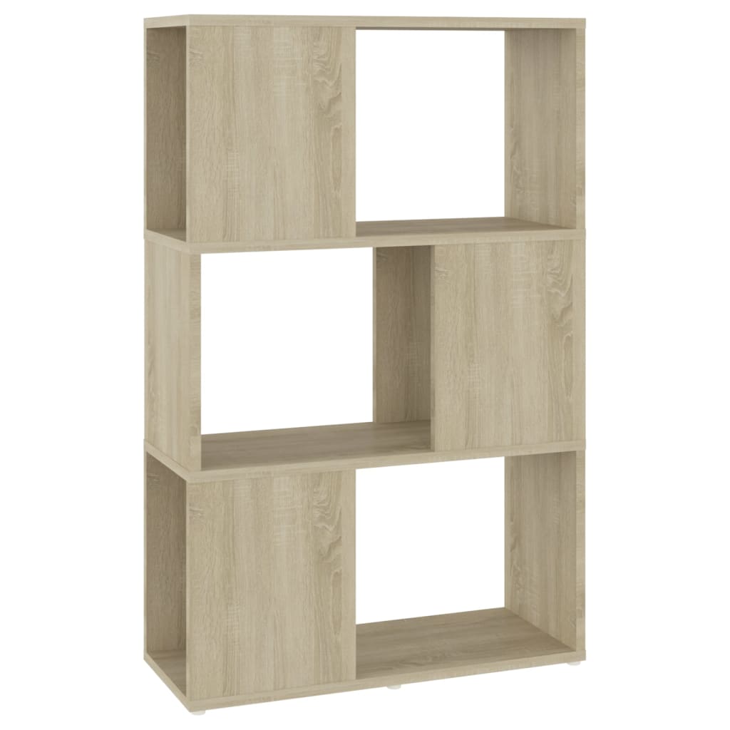 Book Cabinet Room Divider Sonoma Oak 60x24x94 cm Engineered Wood