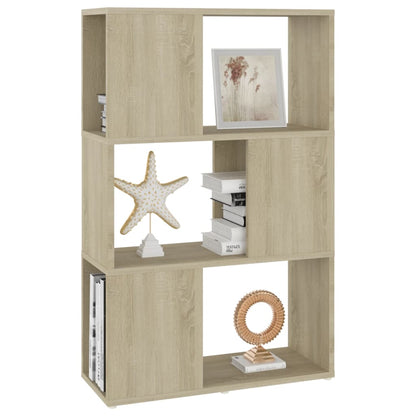 Book Cabinet Room Divider Sonoma Oak 60x24x94 cm Engineered Wood