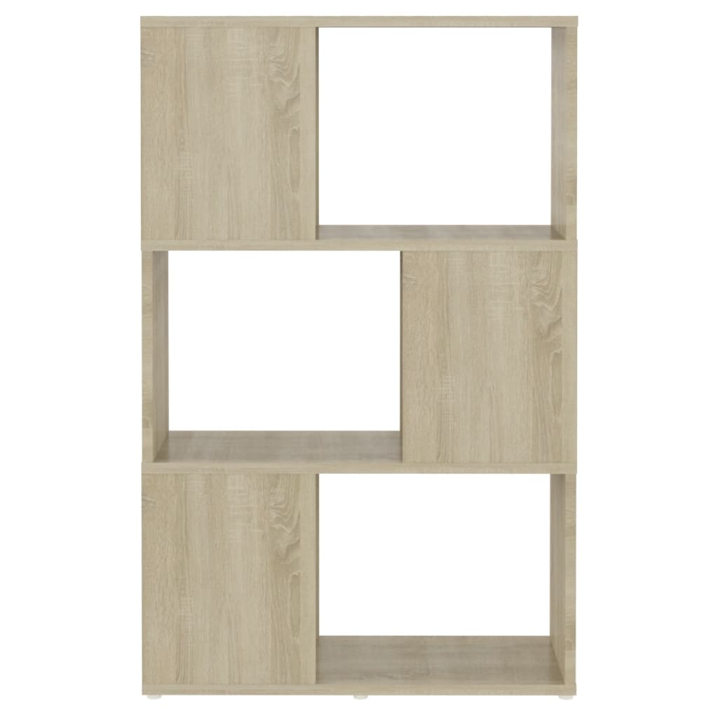 Book Cabinet Room Divider Sonoma Oak 60x24x94 cm Engineered Wood