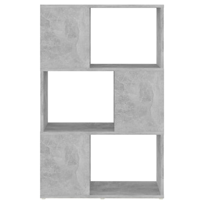 Book Cabinet Room Divider Concrete Grey 60x24x94 cm Engineered Wood