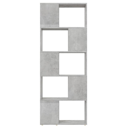Book Cabinet | Concrete grey | Engineered wood | 155 cm tall