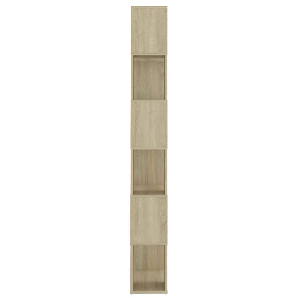 Book Cabinet Room Divider Sonoma Oak 60x24x186 cm