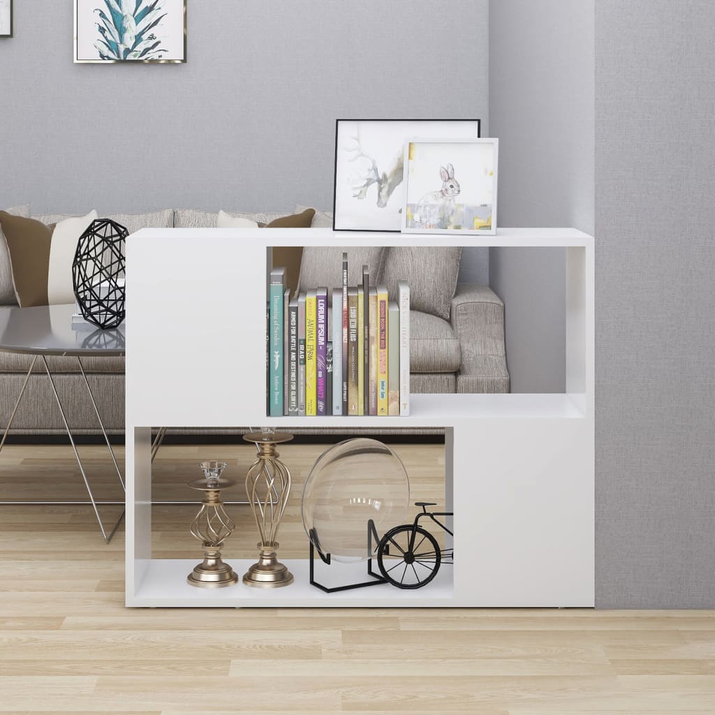 809116 vidaXL TV Cabinet White 80x24x63 cm Engineered Wood