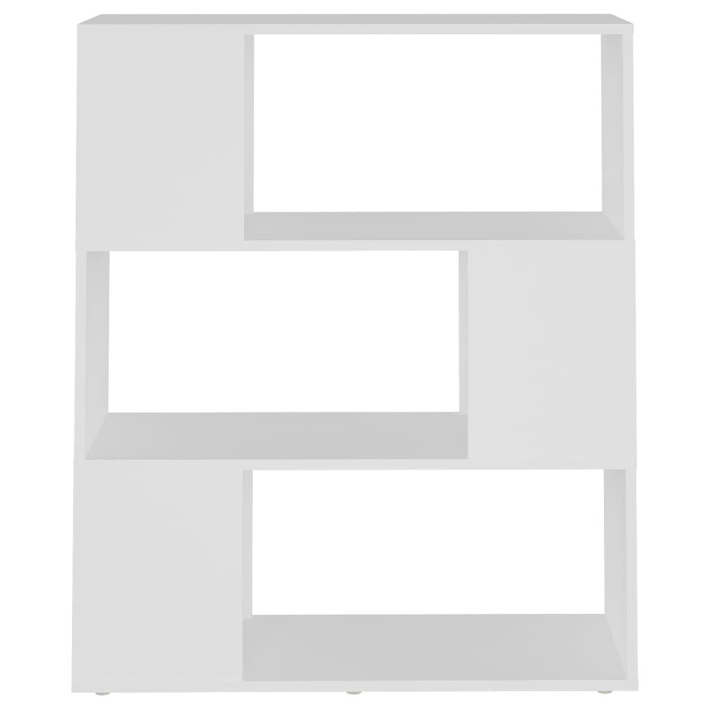 809125 vidaXL Book Cabinet Room Divider White 80x24x94 cm Engineered Wood