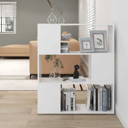 809125 vidaXL Book Cabinet Room Divider White 80x24x94 cm Engineered Wood