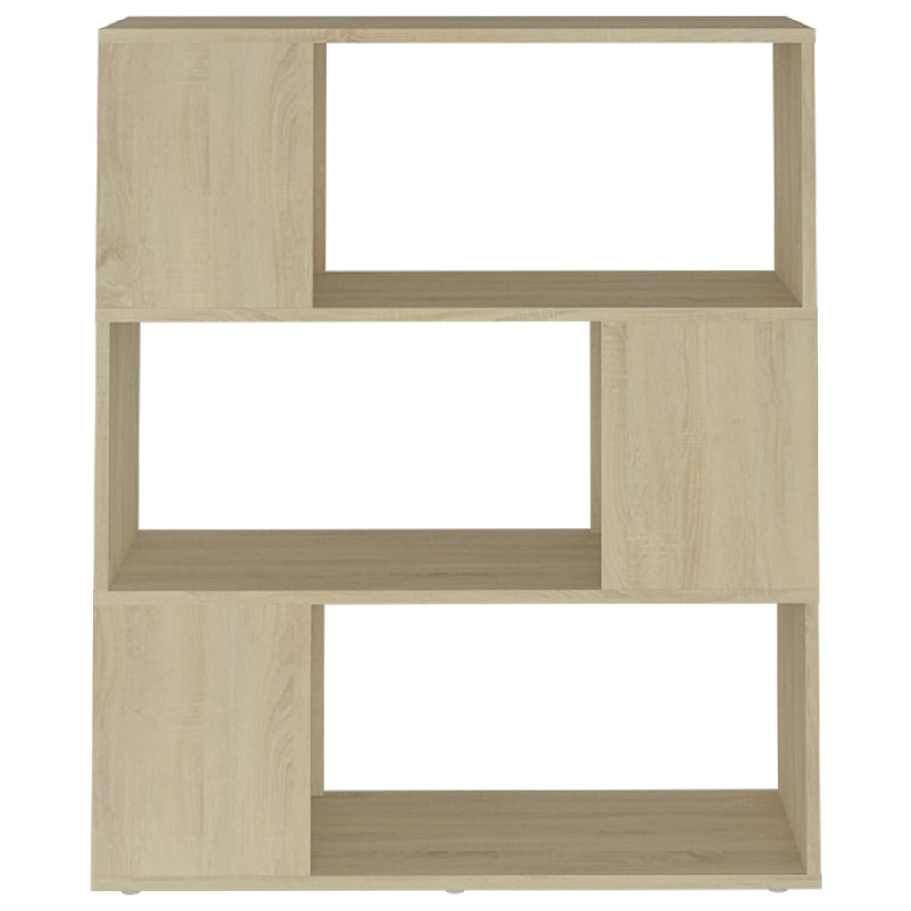 Book Cabinet Room Divider Sonoma Oak 80x24x94 cm Engineered Wood