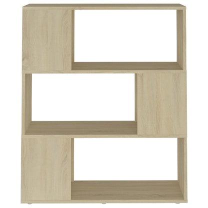 Book Cabinet Room Divider Sonoma Oak 80x24x94 cm Engineered Wood