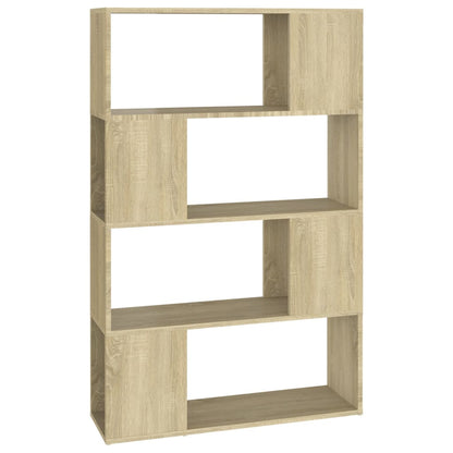 Book Cabinet Room Divider Sonoma Oak 80x24x124.5 cm Engineered Wood