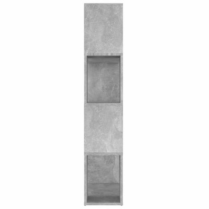 809138 vidaXL Book Cabinet Room Divider Concrete Grey 80x24x124,5cm Engineered Wood