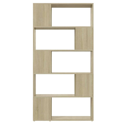 809146 vidaXL Book Cabinet Room Divider Sonoma Oak 80x24x155 cm Engineered Wood