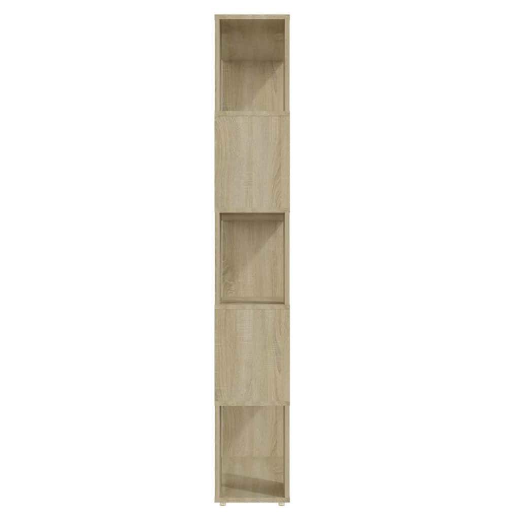 809146 vidaXL Book Cabinet Room Divider Sonoma Oak 80x24x155 cm Engineered Wood
