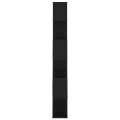 Book Cabinet Room Divider | Black | Engineered Wood | Large