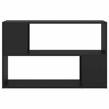 809171 vidaXL Book Cabinet Black 100x24x63 cm Engineered Wood