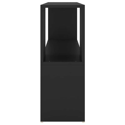 809171 vidaXL Book Cabinet Black 100x24x63 cm Engineered Wood