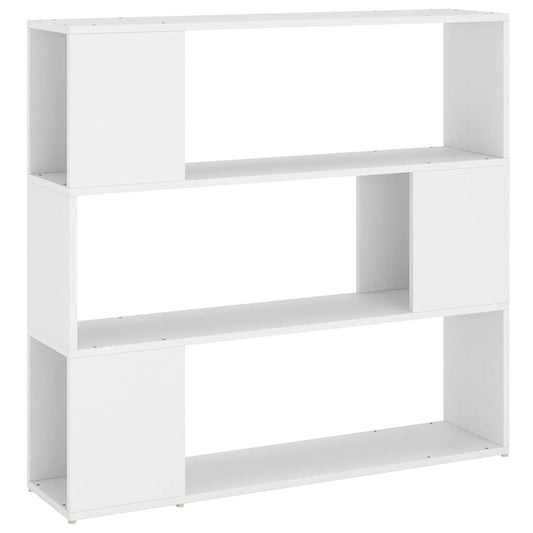 809179 vidaXL Book Cabinet Room Divider White 100x24x94 cm
