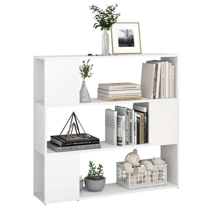 809179 vidaXL Book Cabinet Room Divider White 100x24x94 cm