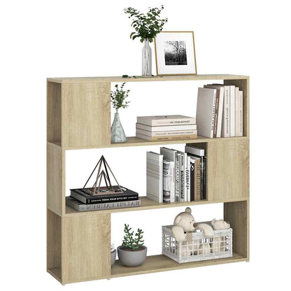 809182 vidaXL Book Cabinet Room Divider Sonoma Oak 100x24x94 cm