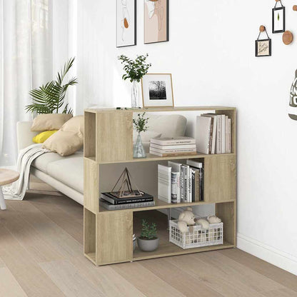 809182 vidaXL Book Cabinet Room Divider Sonoma Oak 100x24x94 cm