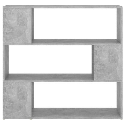 Book Cabinet Room Divider Concrete Grey 100x24x94 cm