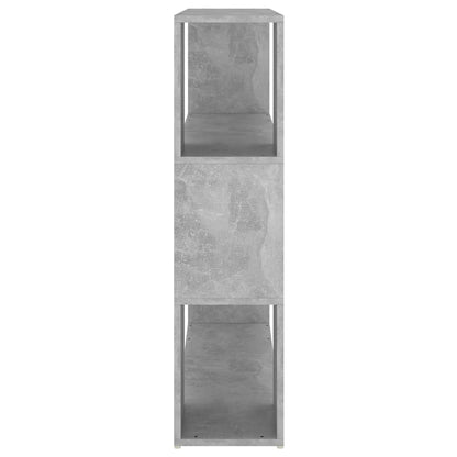 Book Cabinet Room Divider Concrete Grey 100x24x94 cm