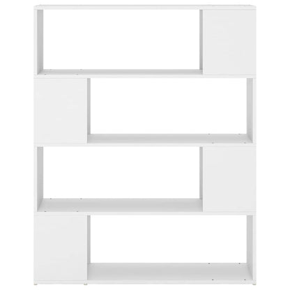 809188 vidaXL Book Cabinet Room Divider White 100x24x124 cm
