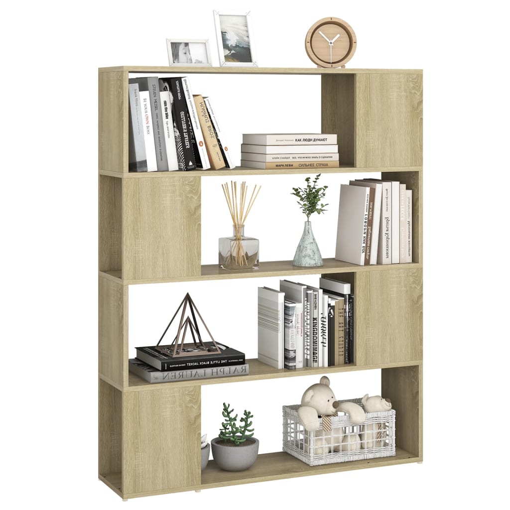 Book Cabinet Room Divider | Sonoma oak | Engineered wood | Medium