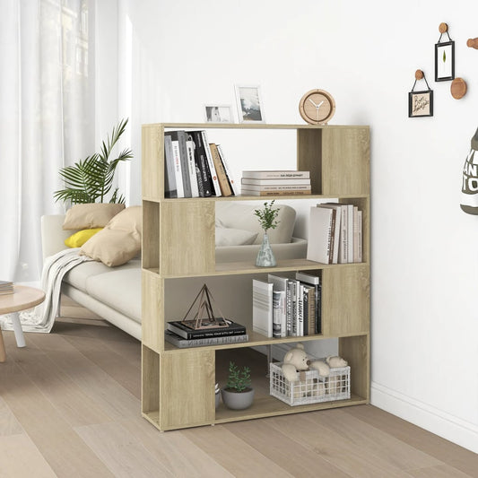 Book Cabinet Room Divider | Sonoma oak | Engineered wood | Medium