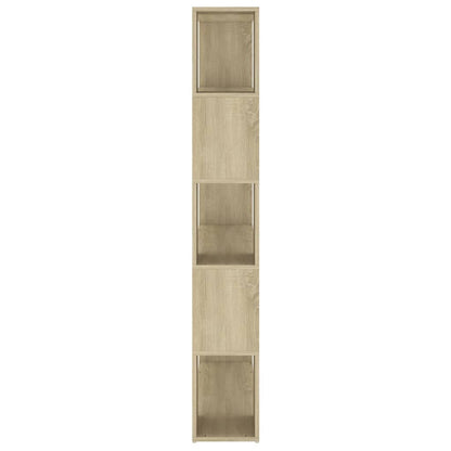 Book Cabinet Room Divider Sonoma Oak 100x24x155 cm Engineered Wood
