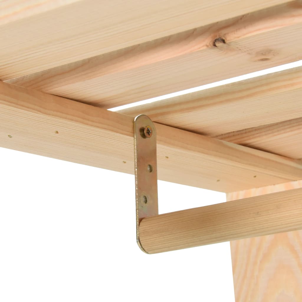 Clothes Rack 110x38x170 cm Solid Pinewood