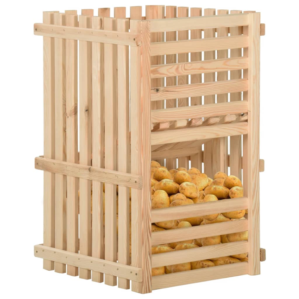 Potato Box 50x50x80 cm Solid Pinewood