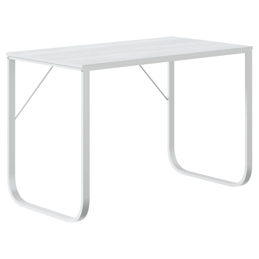 Computer Desk White 110x60x73 cm Engineered Wood