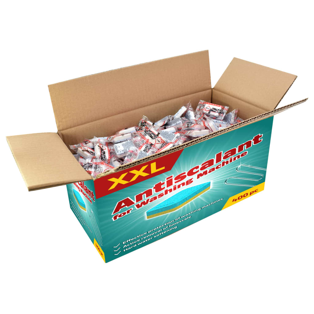 51653 vidaXL Washing Machine Detergent Tablets 400pcs Prevent Limescale&Dirt